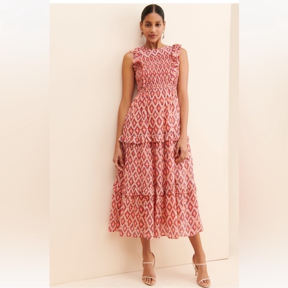 Banjanan Iris Tiered Midi Dress